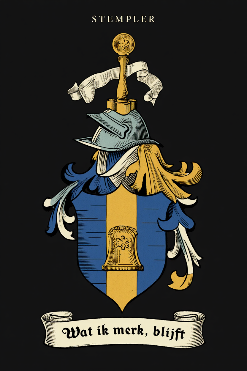 Familiewapen van de achternaam STEMPLER (vergrendeld)