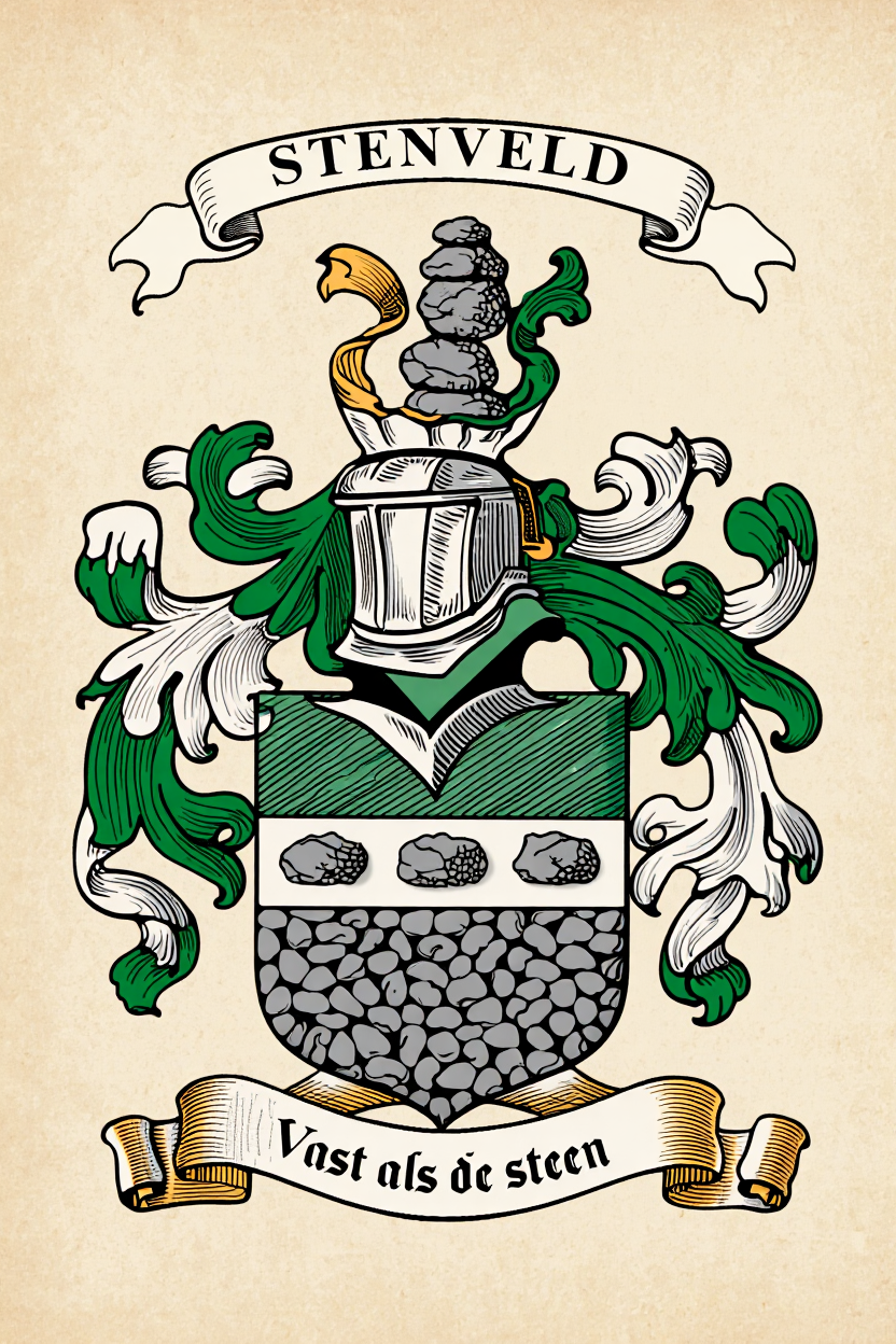 Familiewapen van de achternaam STENVELD