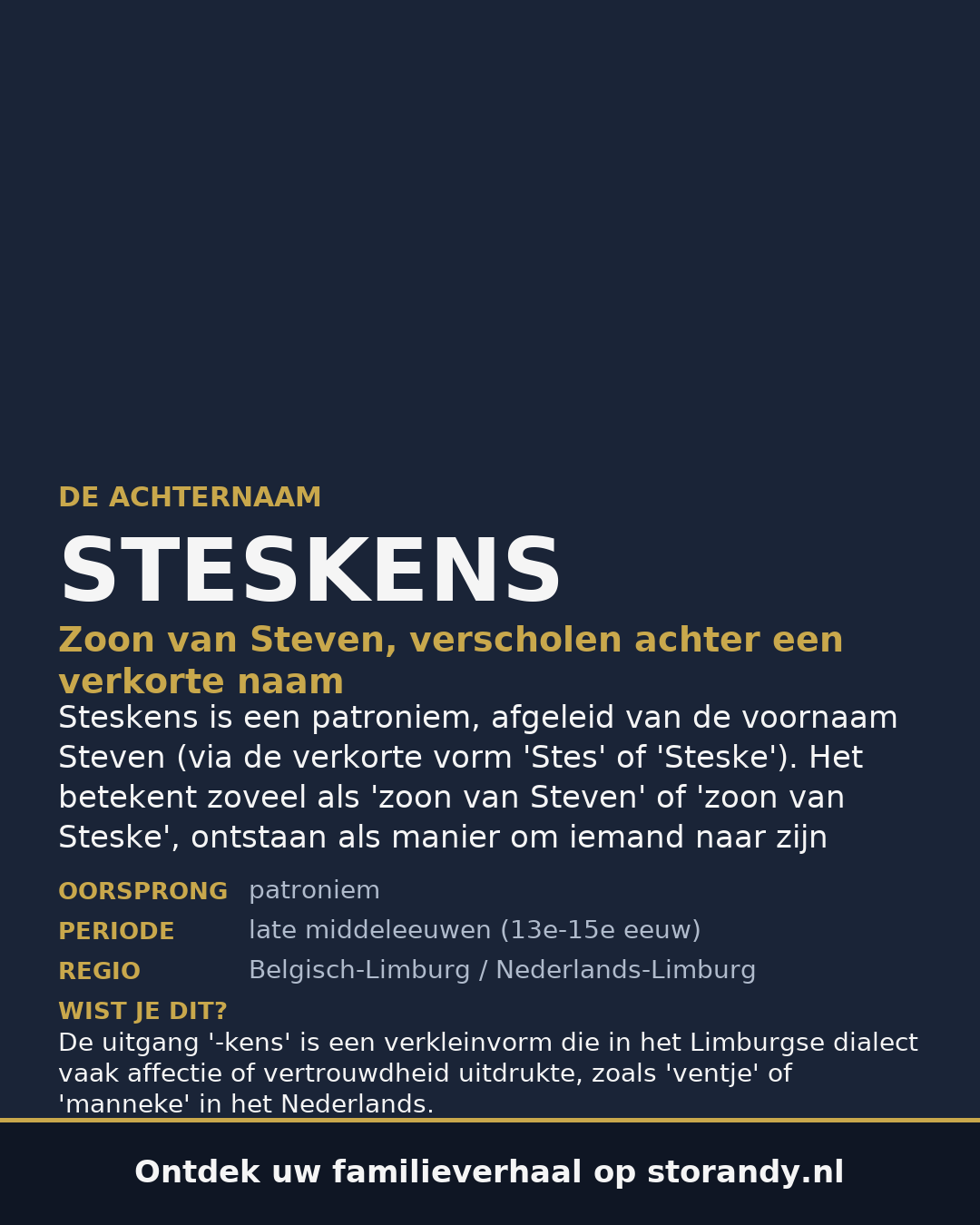 Familiewapen van de achternaam STESKENS