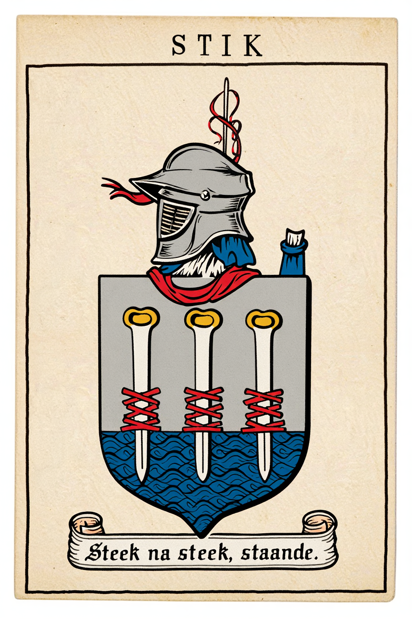 Familiewapen van de achternaam STIK (vergrendeld)