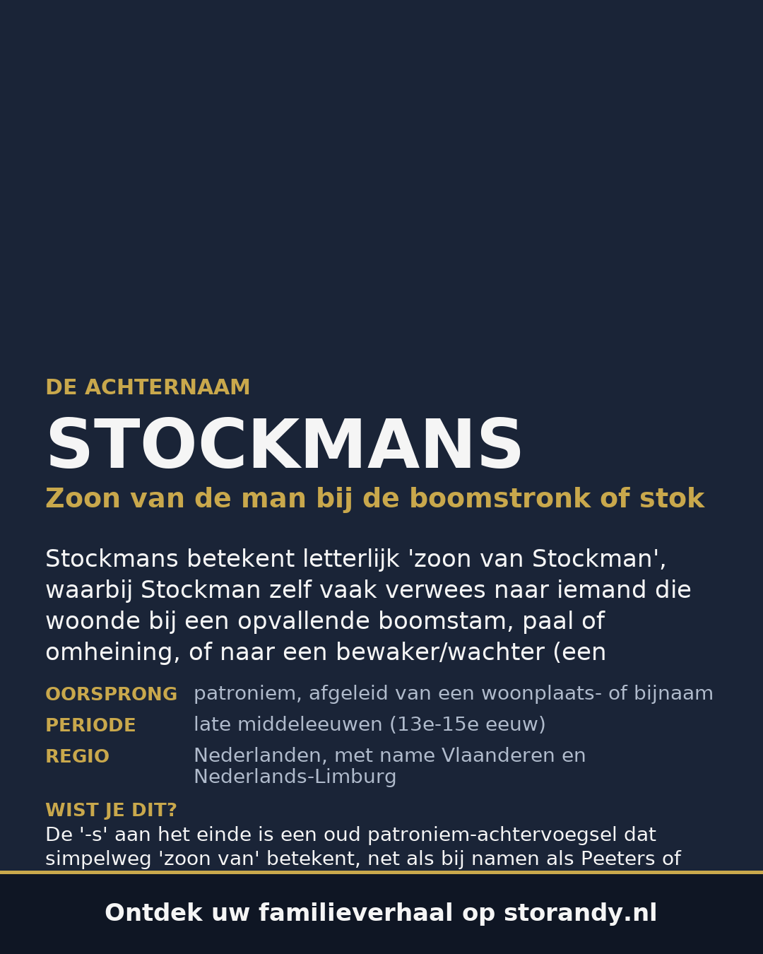 Familiewapen van de achternaam STOCKMANS
