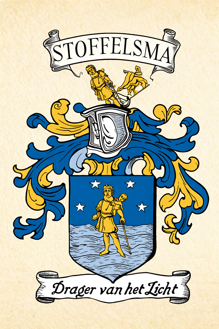 Familiewapen van de achternaam STOFFELSMA (vergrendeld)