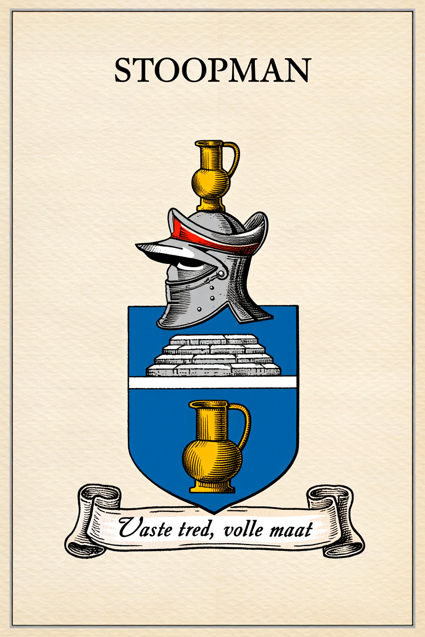 Familiewapen van de achternaam STOOPMAN (vergrendeld)