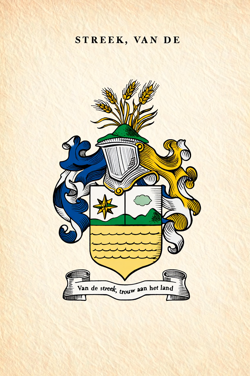 Familiewapen van de achternaam STREEK, VAN DE
