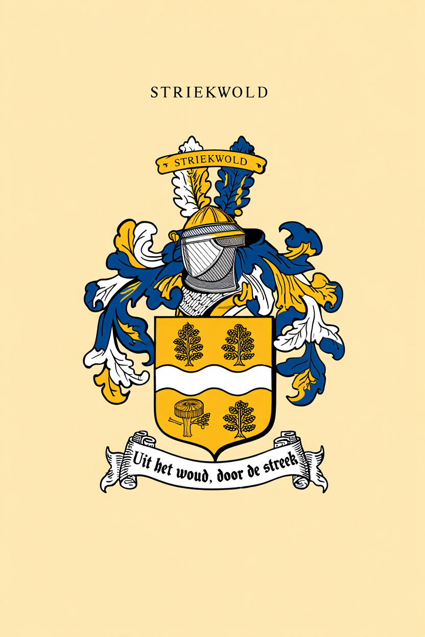 Familiewapen van de achternaam STRIEKWOLD (vergrendeld)