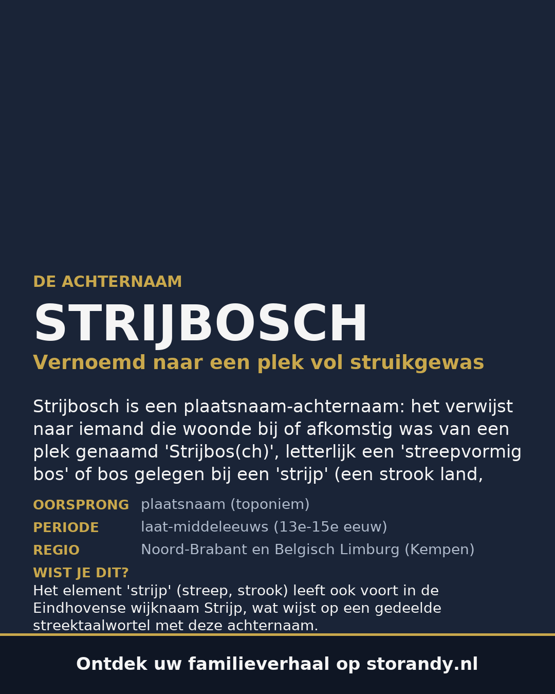 Familiewapen van de achternaam STRIJBOSCH