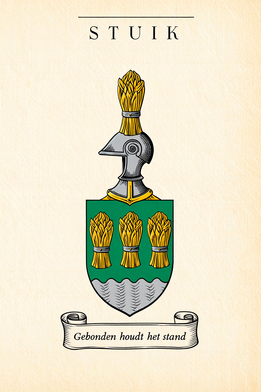 Familiewapen van de achternaam STUIK (vergrendeld)