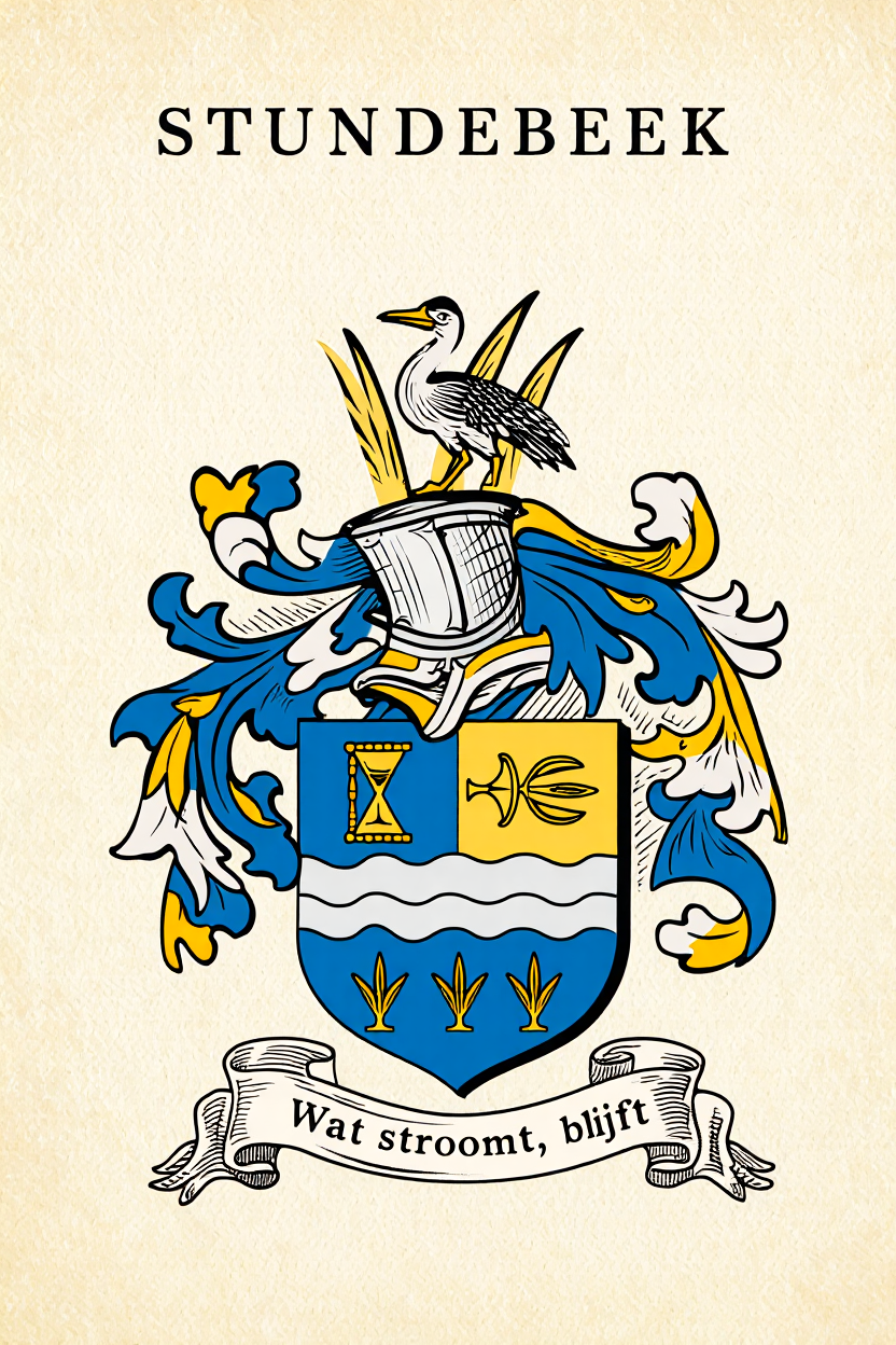 Familiewapen van de achternaam STUNDEBEEK (vergrendeld)