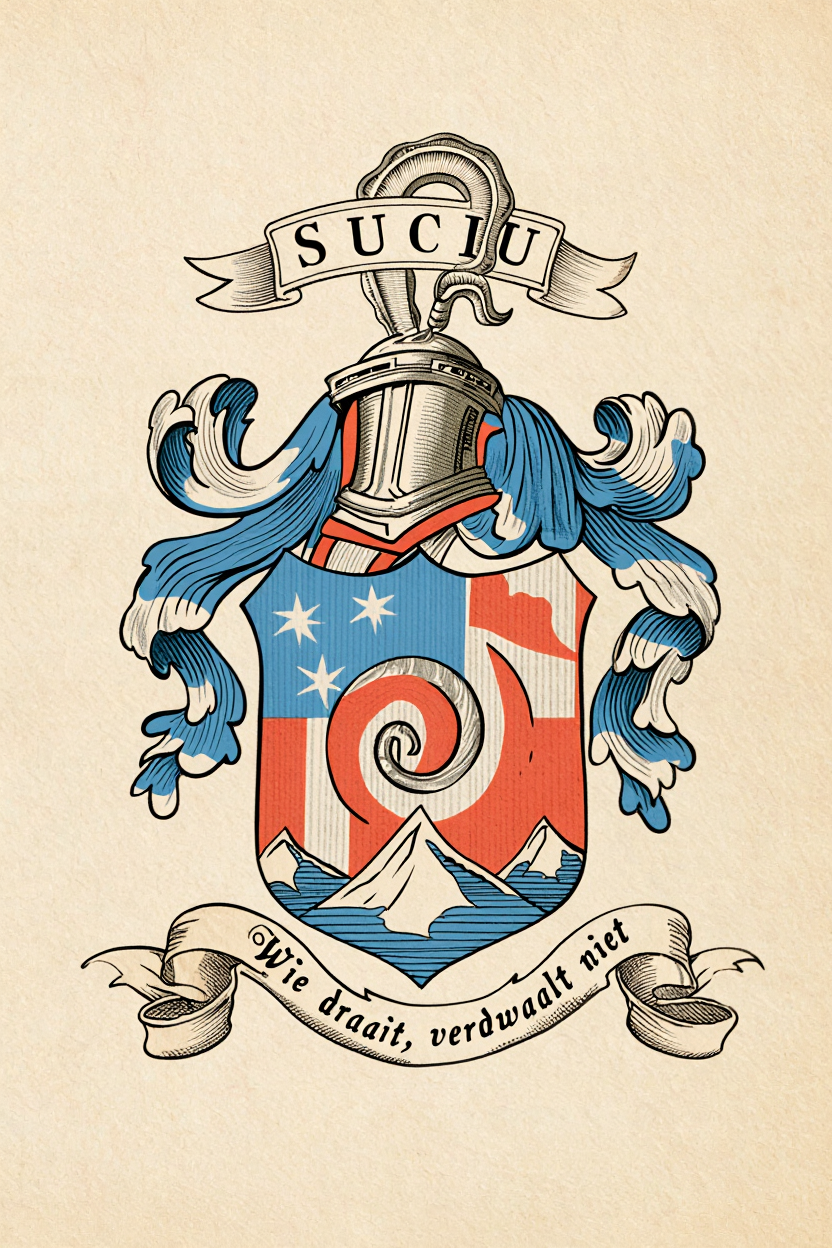 Familiewapen van de achternaam SUCIU (vergrendeld)