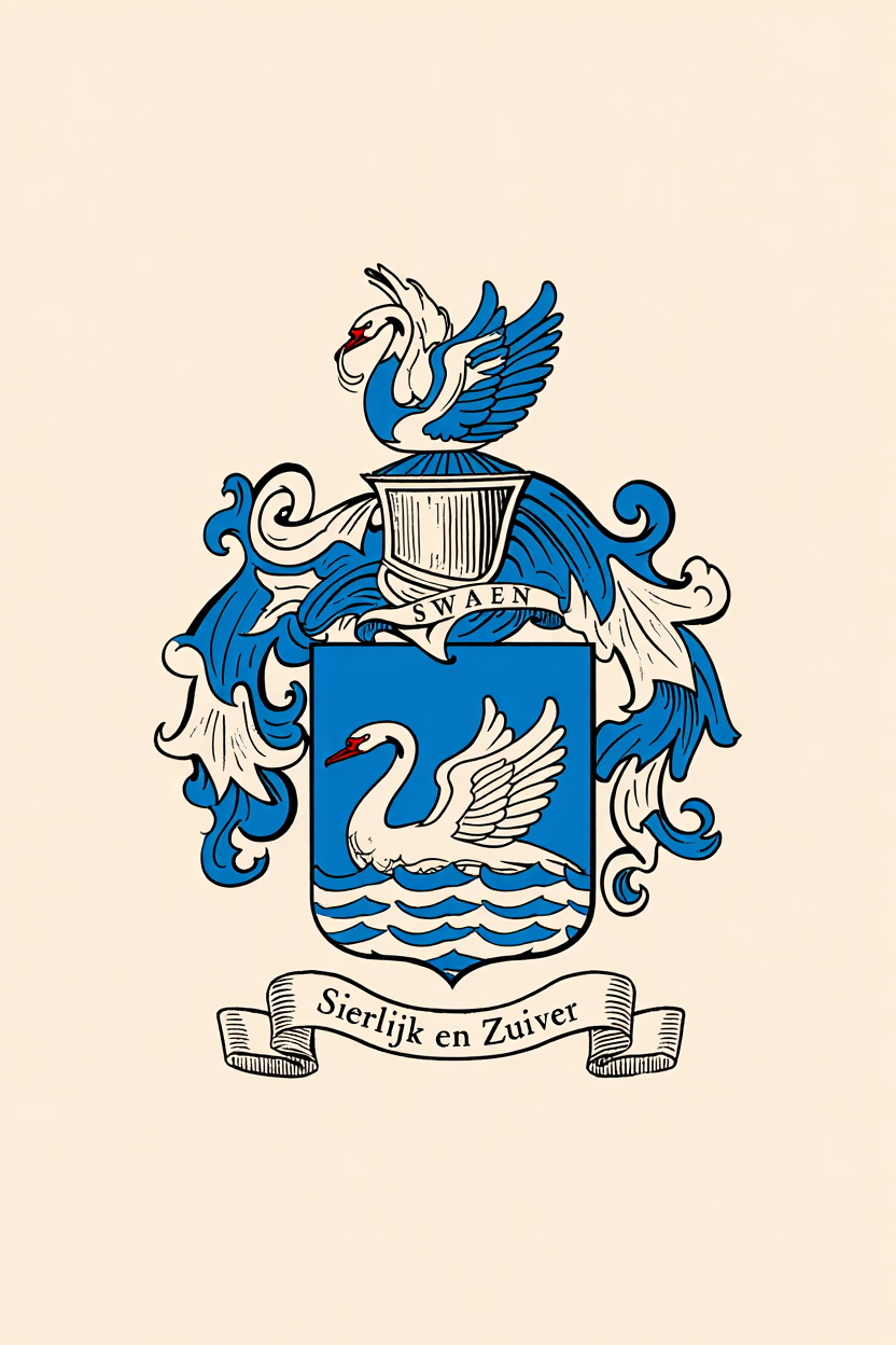 Familiewapen van de achternaam SWAEN (vergrendeld)