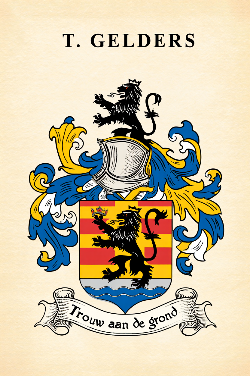 Familiewapen van de achternaam T. GELDERS