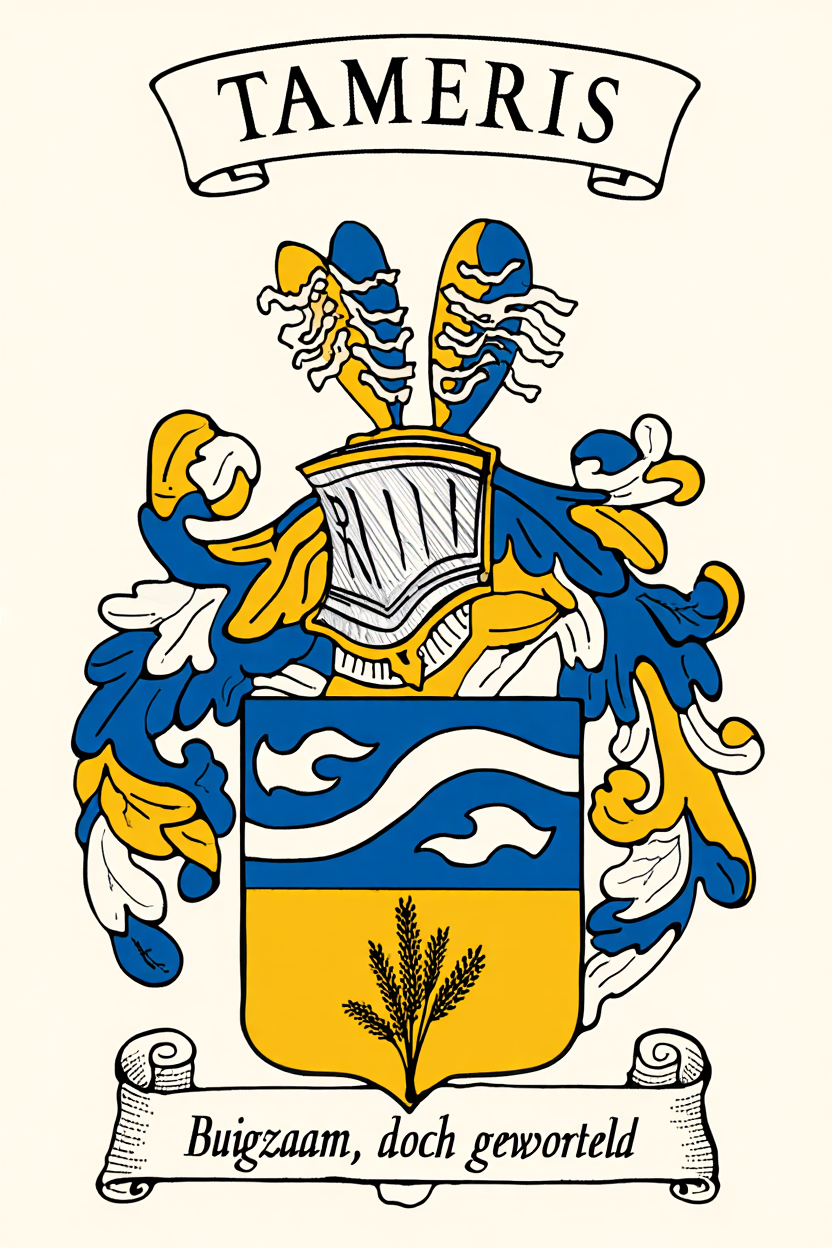 Familiewapen van de achternaam TAMERIS (vergrendeld)
