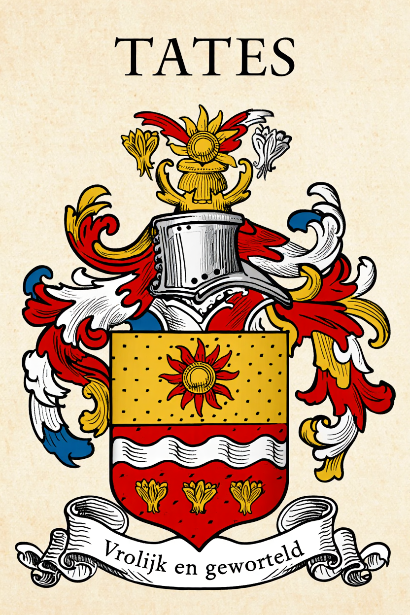Familiewapen van de achternaam TATES