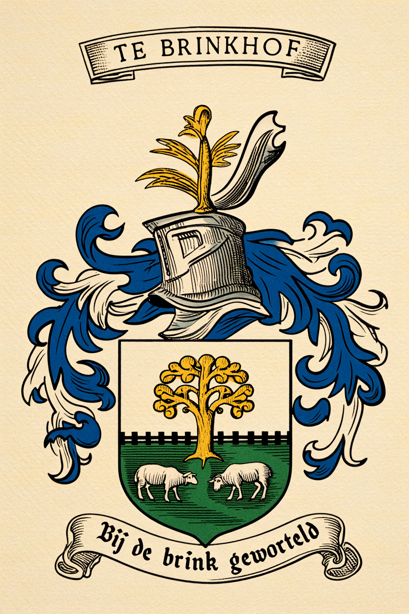 Familiewapen van de achternaam TE BRINKHOF