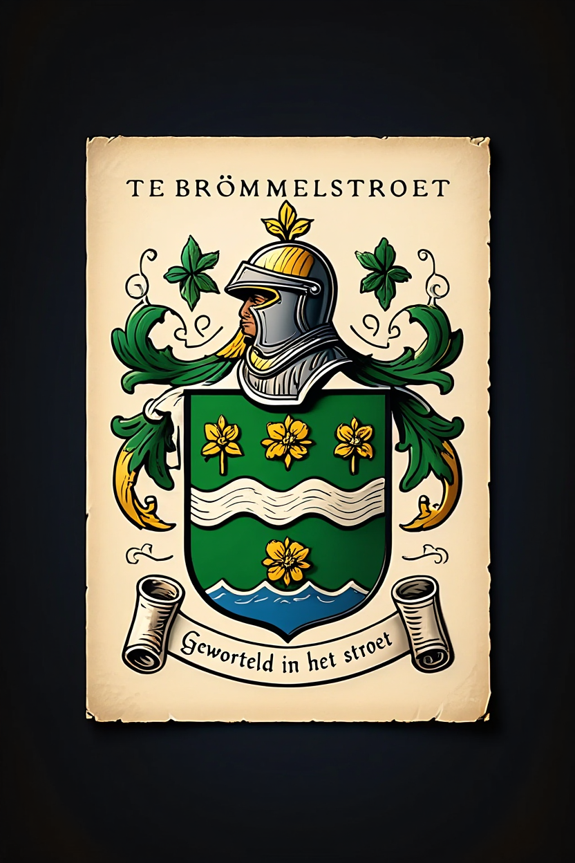 Familiewapen van de achternaam TE BRÖMMELSTROET