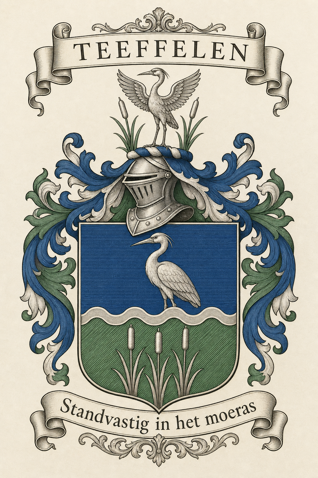 Familiewapen van de achternaam TEEFFELEN (vergrendeld)