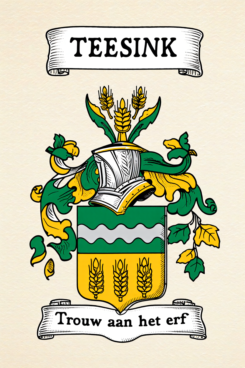 Familiewapen van de achternaam TEESINK