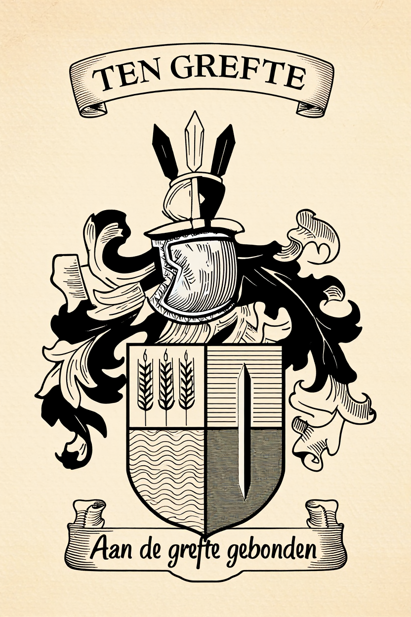 Familiewapen van de achternaam TEN GREFTE