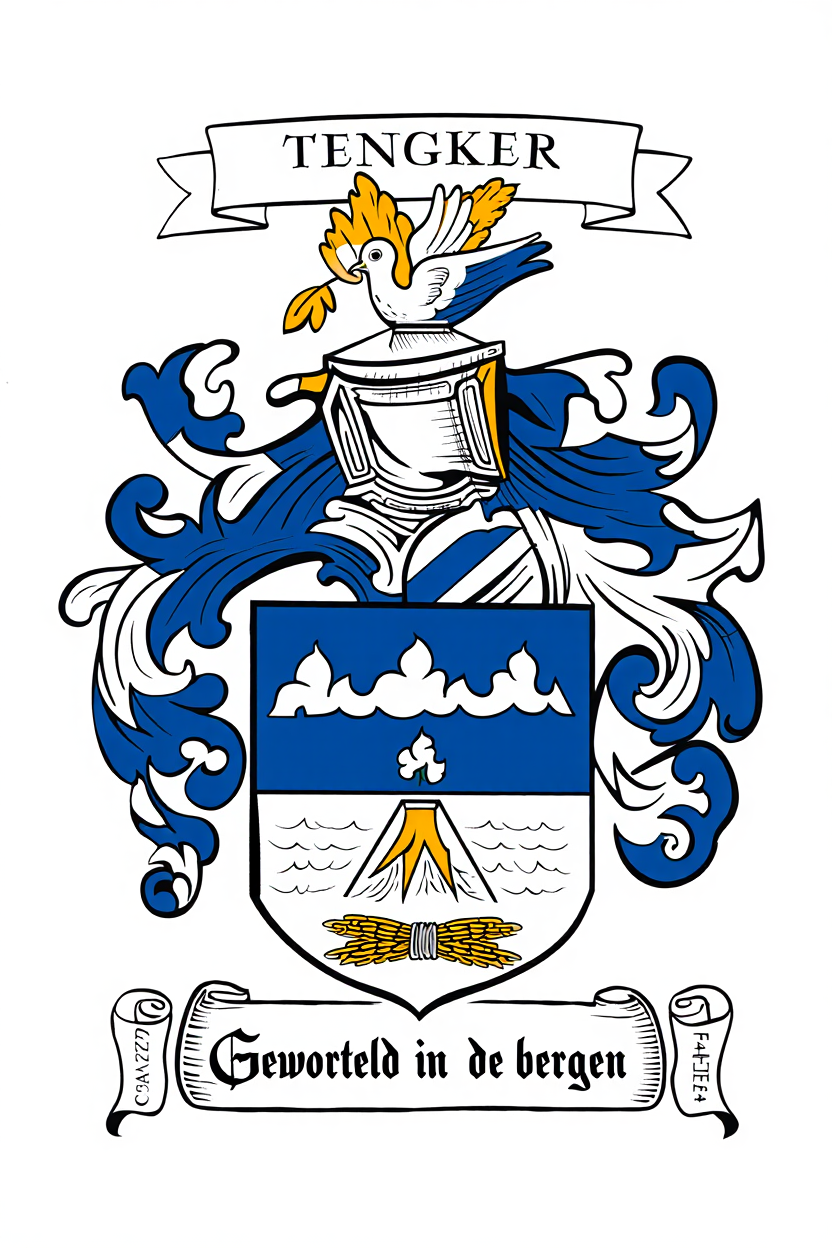 Familiewapen van de achternaam TENGKER (vergrendeld)