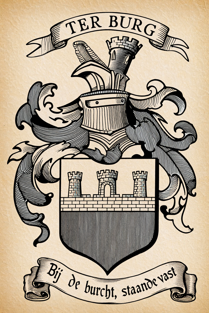Familiewapen van de achternaam TER BURG
