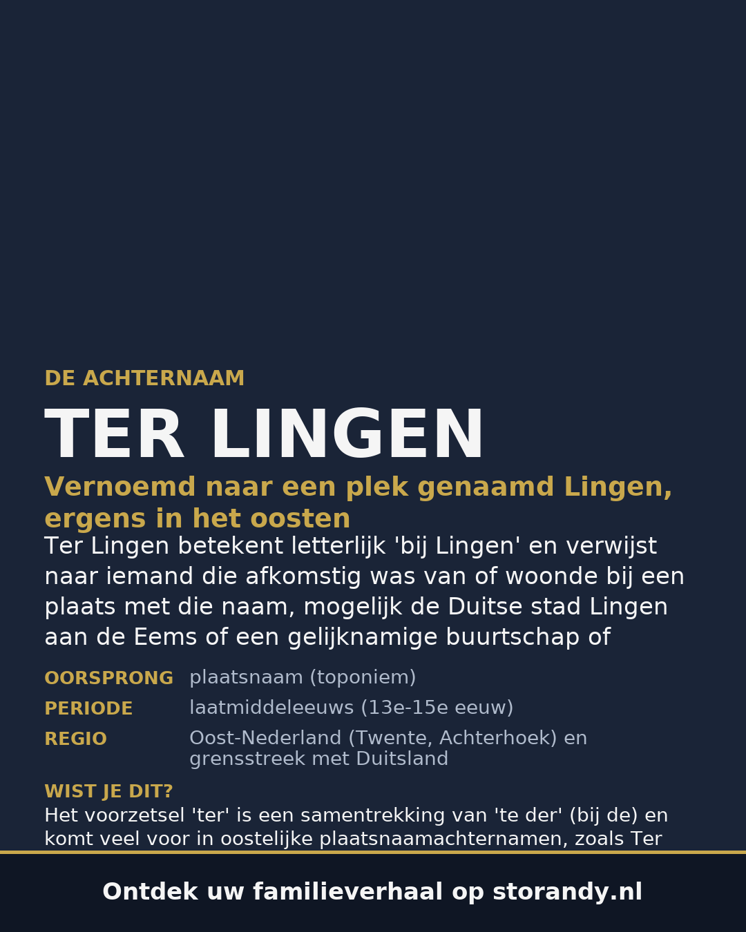 Familiewapen van de achternaam TER LINGEN