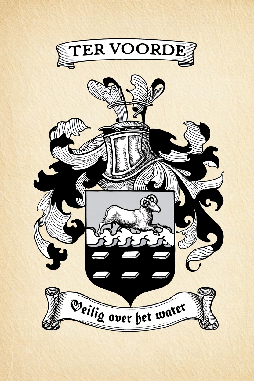 Familiewapen van de achternaam TER VOORDE