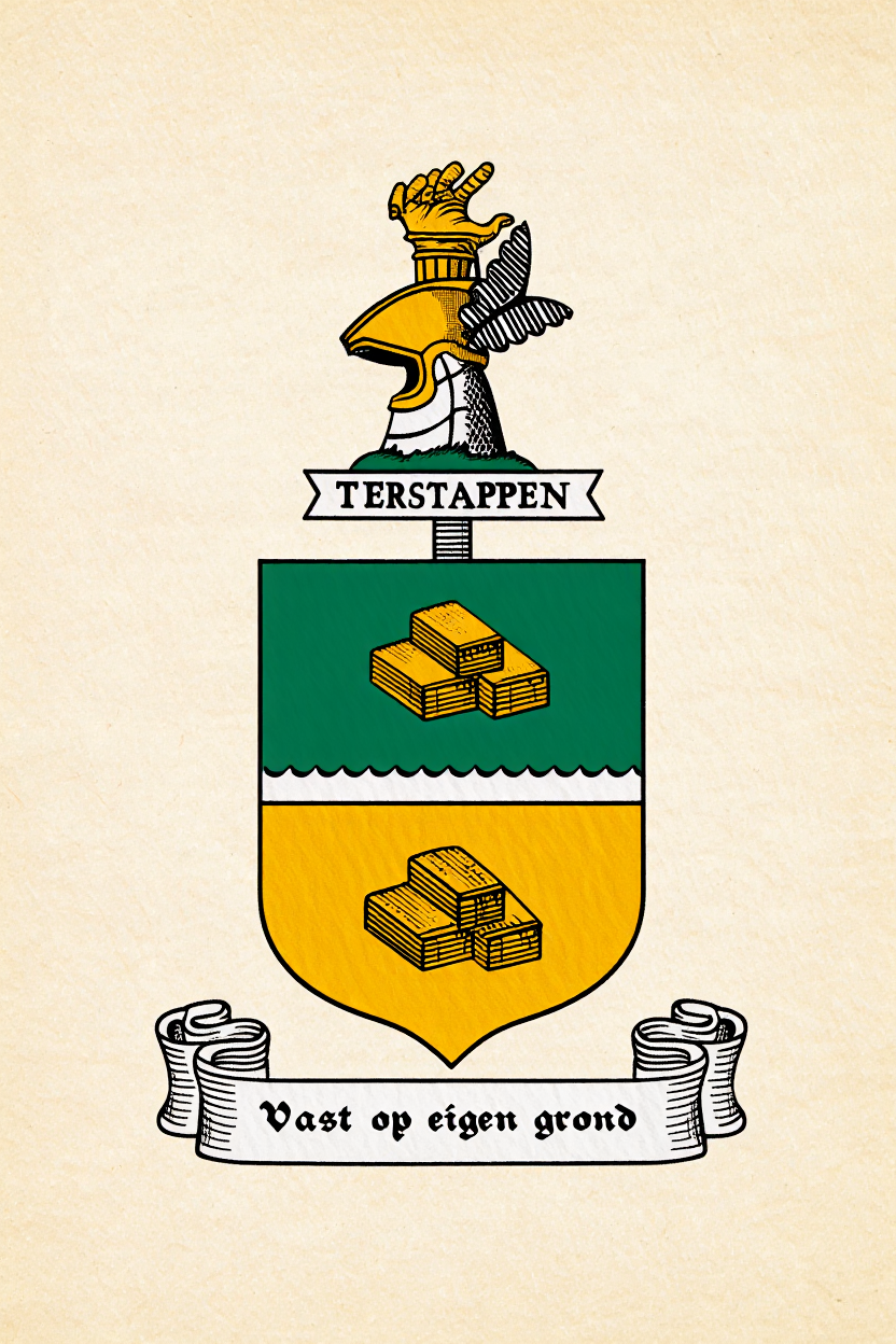 Familiewapen van de achternaam TERSTAPPEN (vergrendeld)