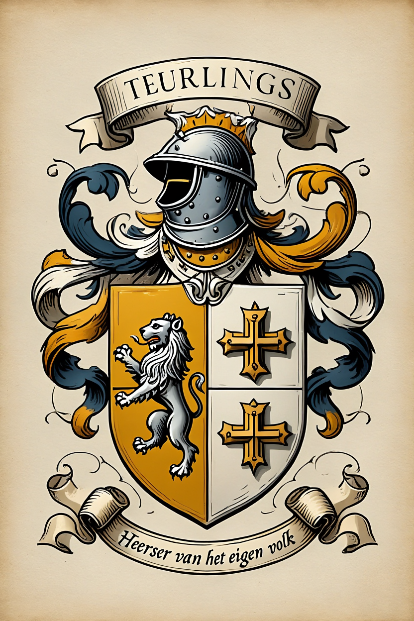 Familiewapen van de achternaam TEURLINGS (vergrendeld)