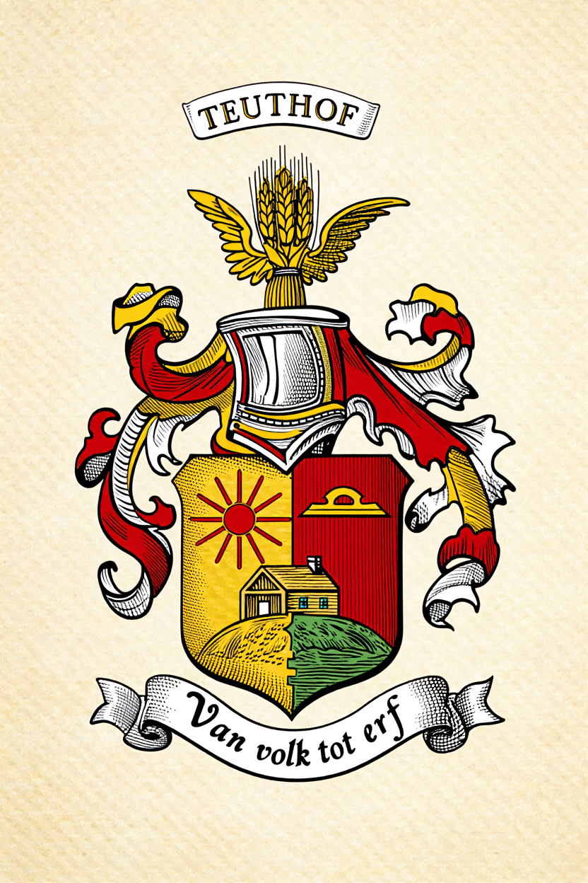 Familiewapen van de achternaam TEUTHOF (vergrendeld)