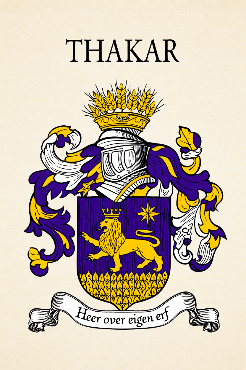 Familiewapen van de achternaam THAKAR