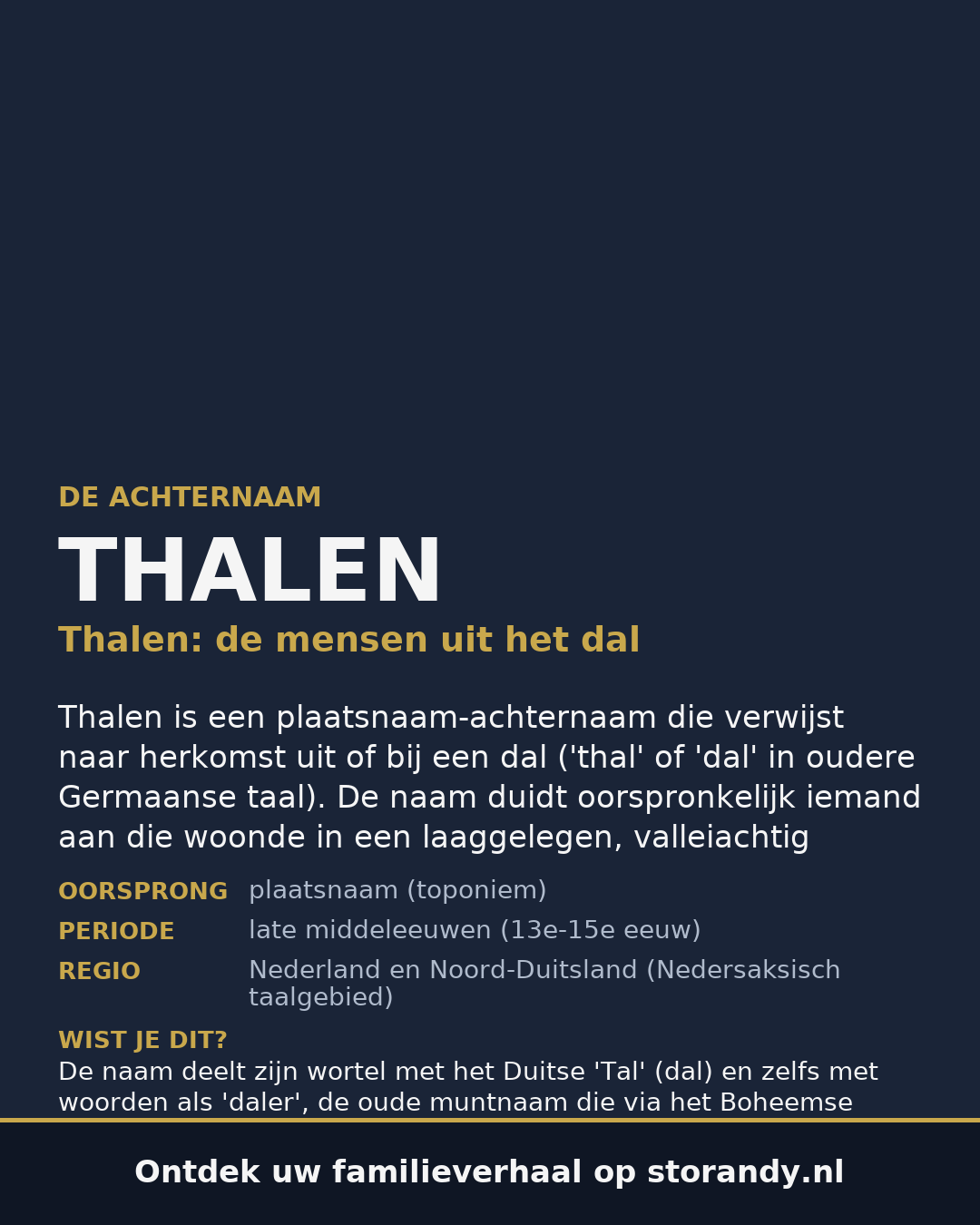 Familiewapen van de achternaam THALEN