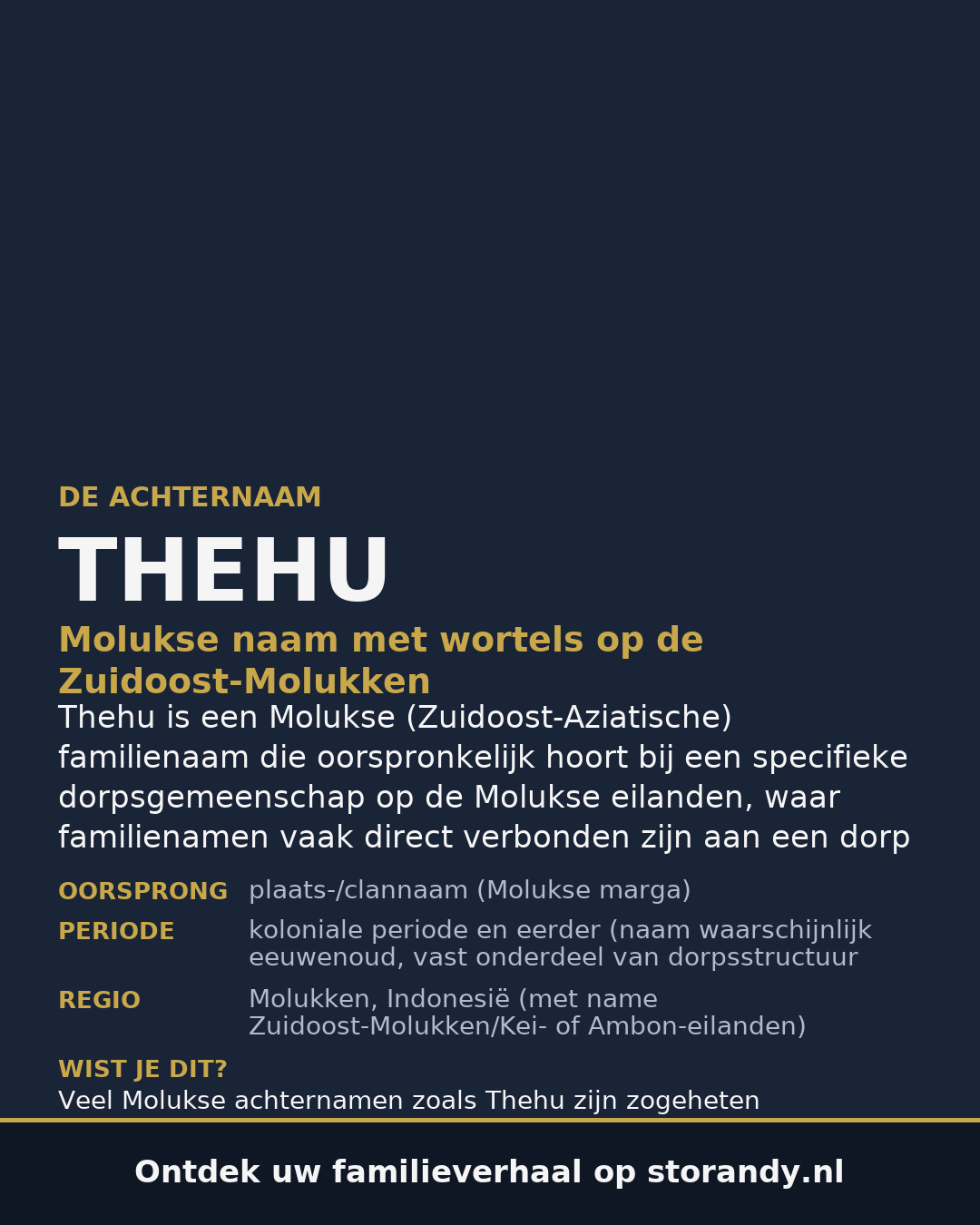 Familiewapen van de achternaam THEHU