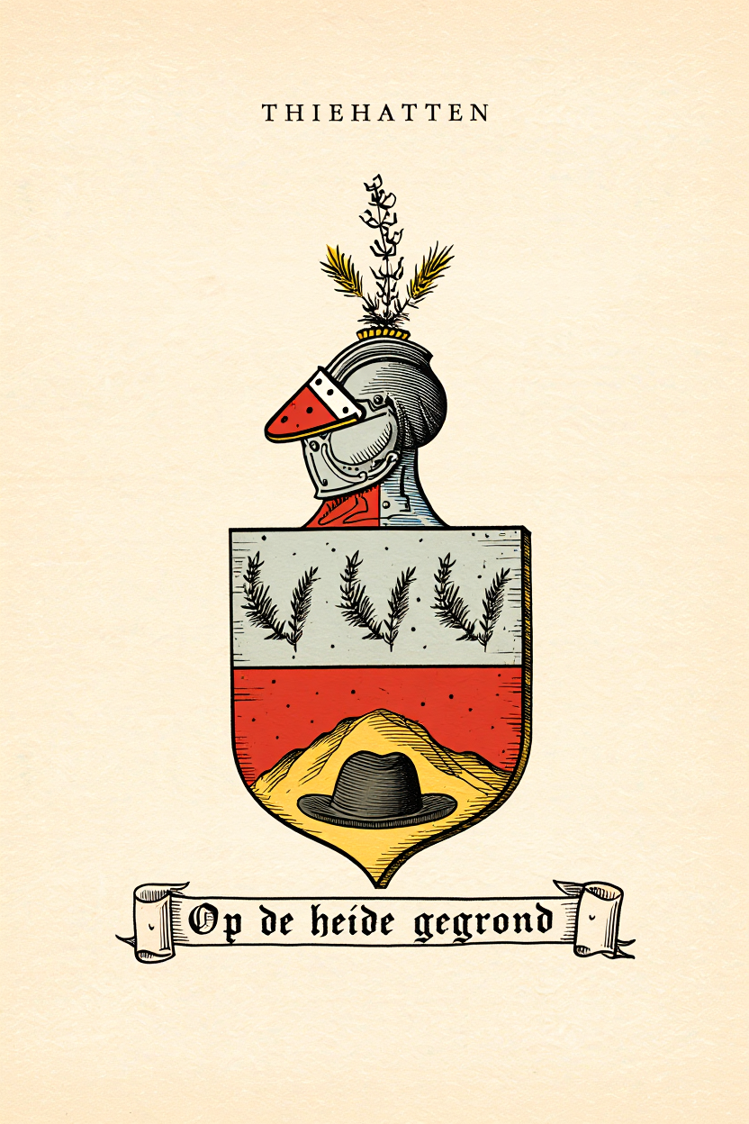 Familiewapen van de achternaam THIEHATTEN (vergrendeld)