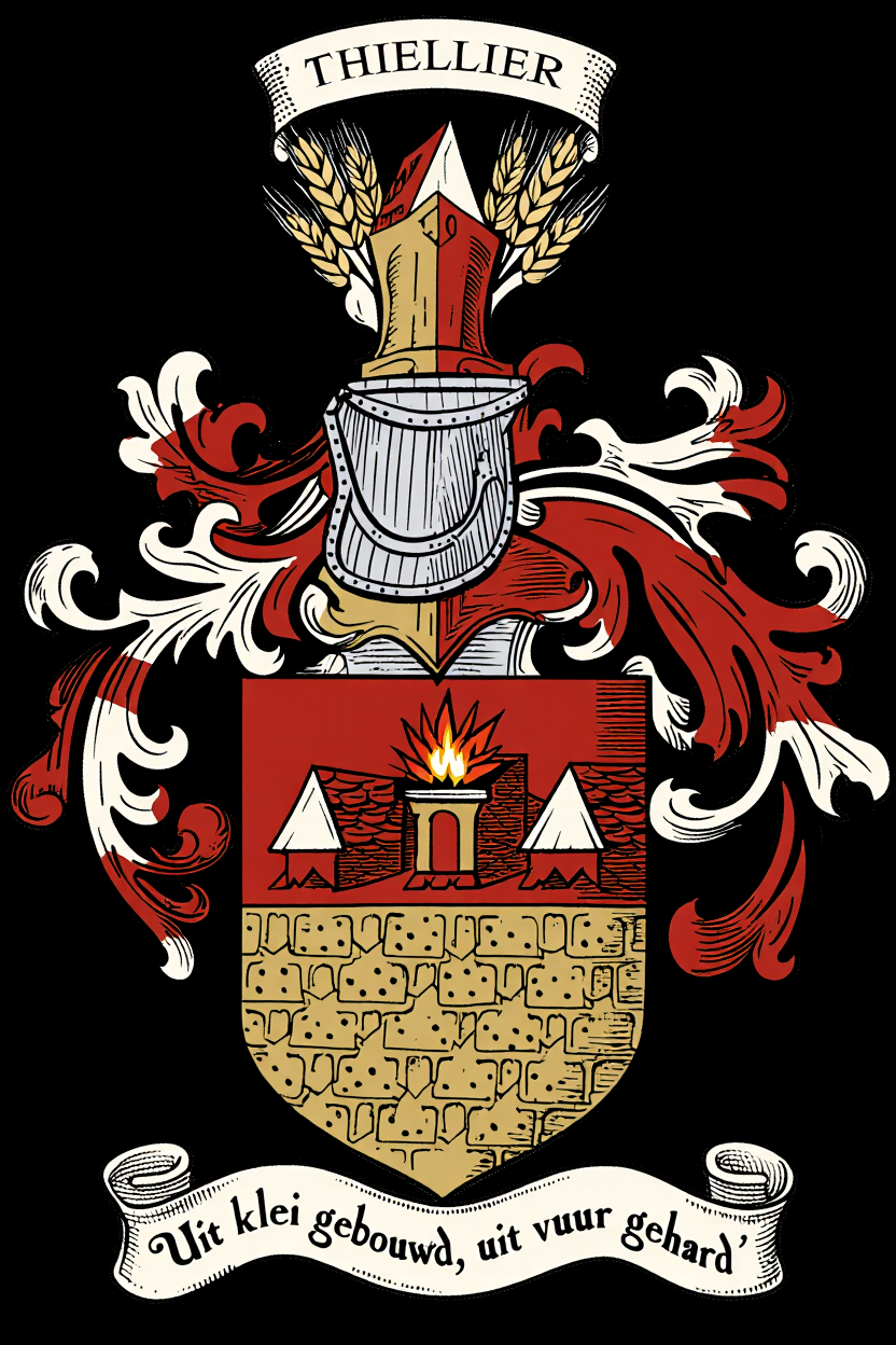 Familiewapen van de achternaam THIELLIER (vergrendeld)