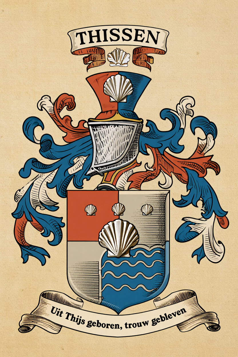 Familiewapen van de achternaam THISSEN