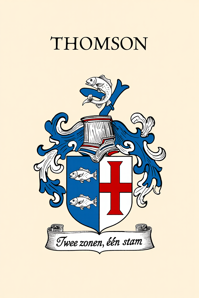 Familiewapen van de achternaam THOMSON (vergrendeld)