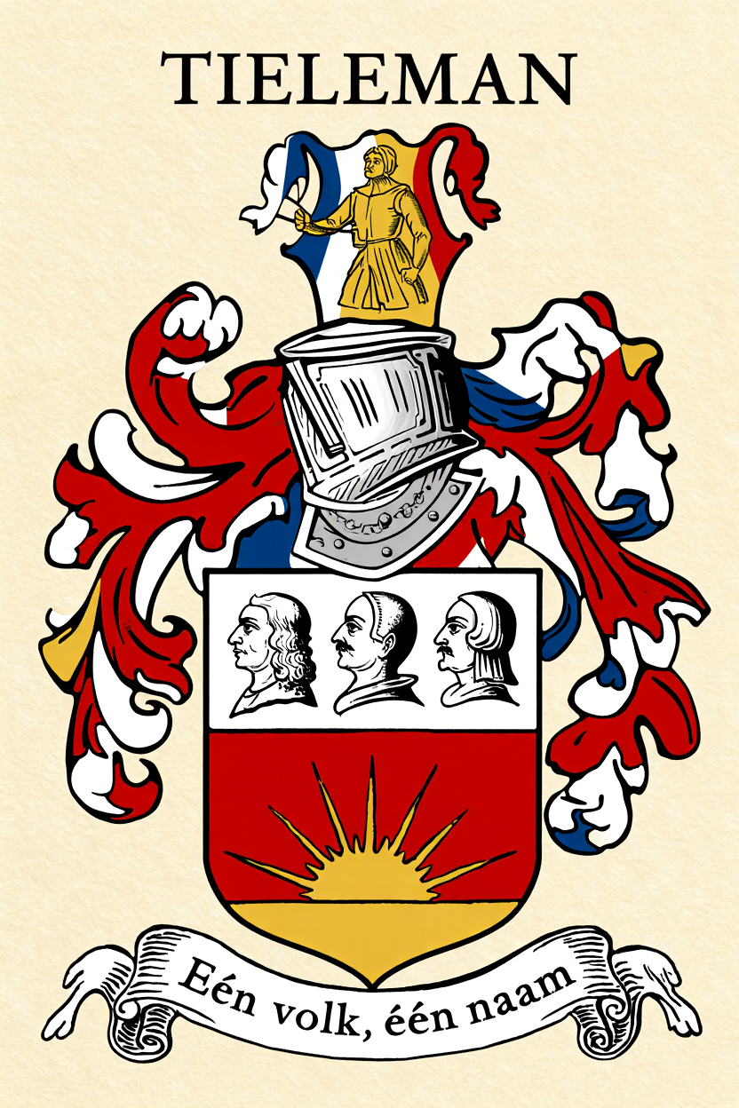 Familiewapen van de achternaam TIELEMAN