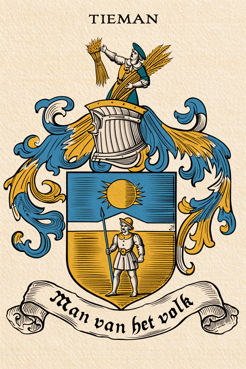 Familiewapen van de achternaam TIEMAN