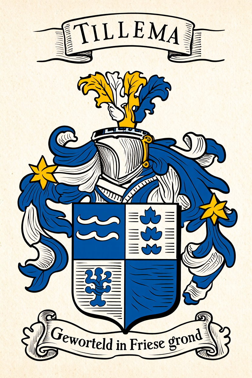 Familiewapen van de achternaam TILLEMA