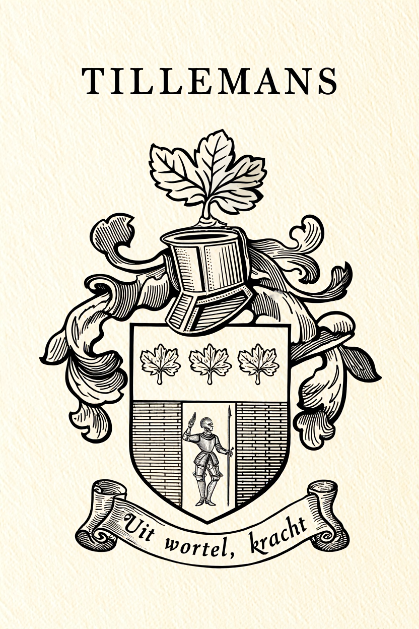 Familiewapen van de achternaam TILLEMANS (vergrendeld)