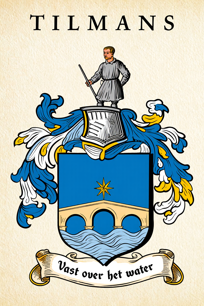 Familiewapen van de achternaam TILMANS (vergrendeld)