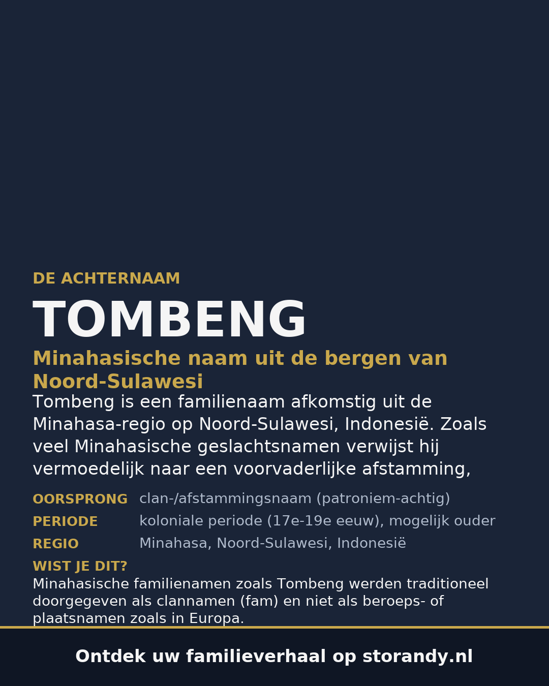 Familiewapen van de achternaam TOMBENG