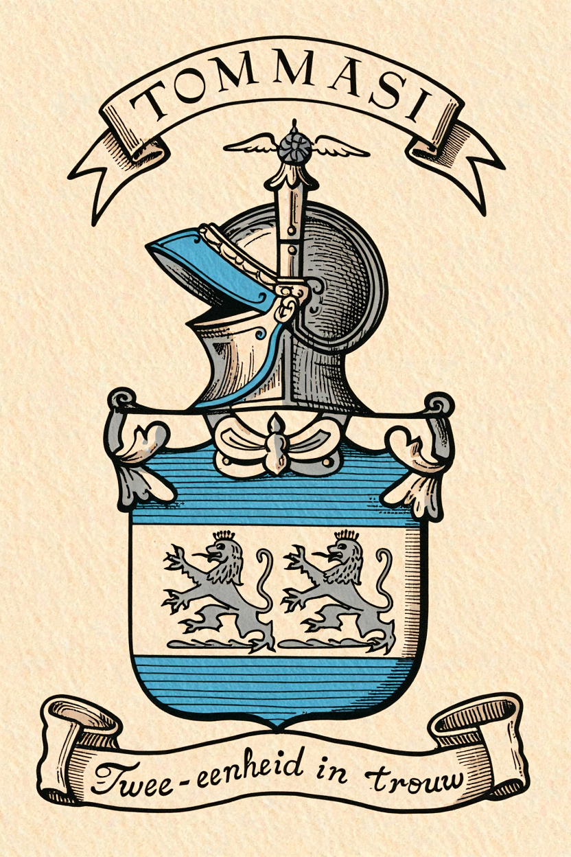 Familiewapen van de achternaam TOMMASI (vergrendeld)