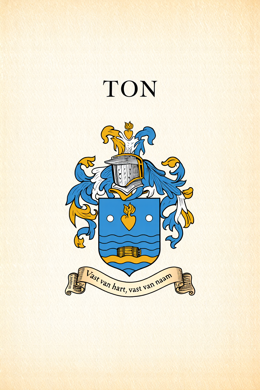 Familiewapen van de achternaam TON