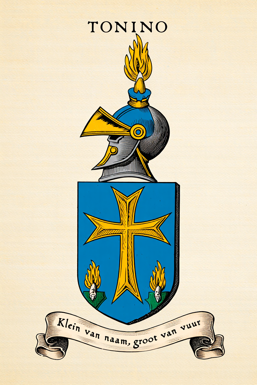 Familiewapen van de achternaam TONINO (vergrendeld)