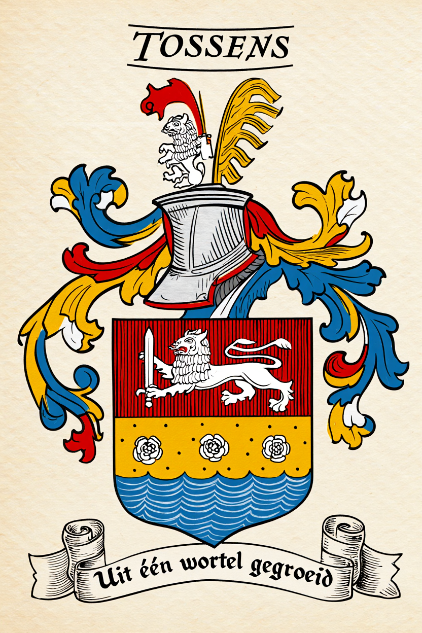 Familiewapen van de achternaam TOSSENS