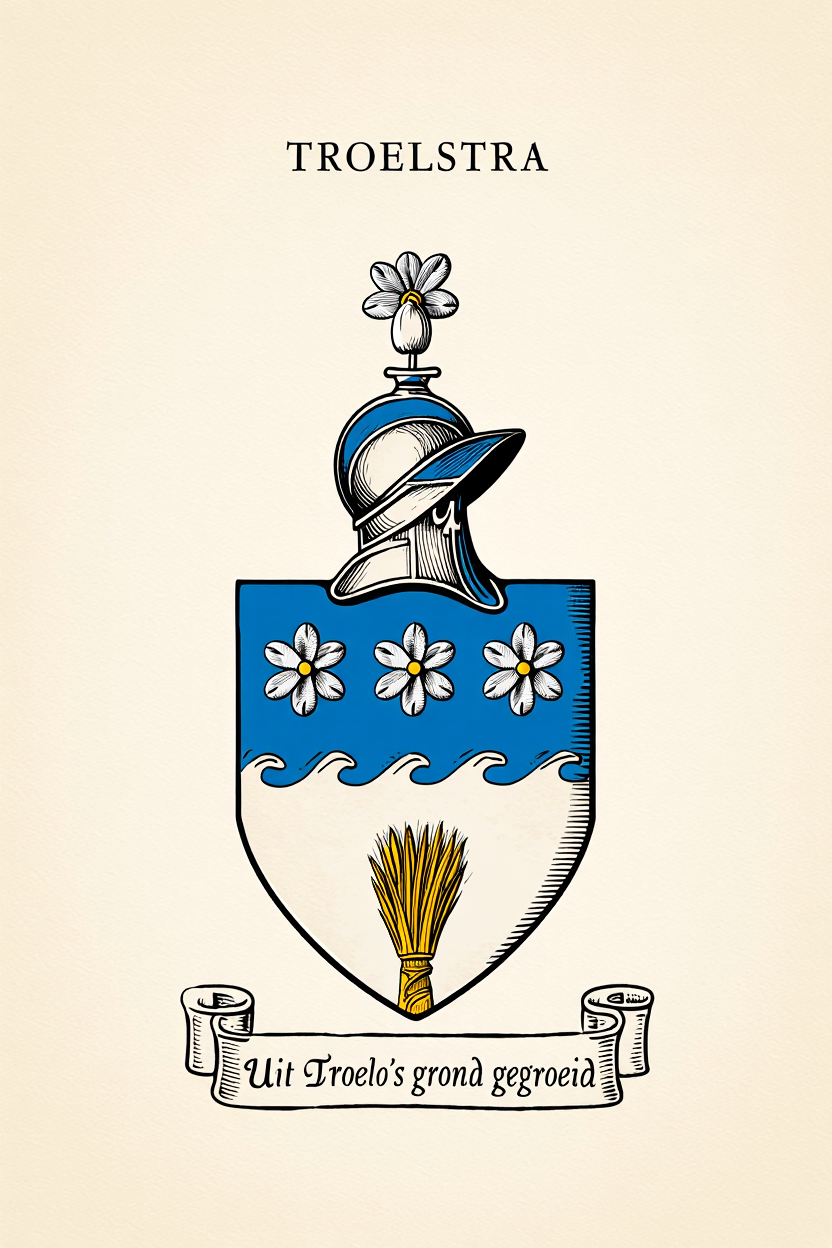 Familiewapen van de achternaam TROELSTRA