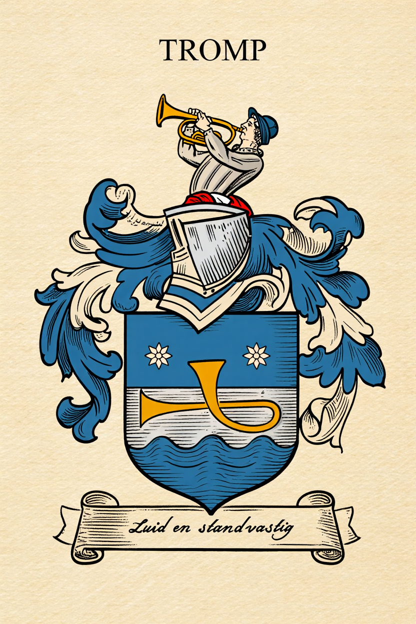 Familiewapen van de achternaam TROMP
