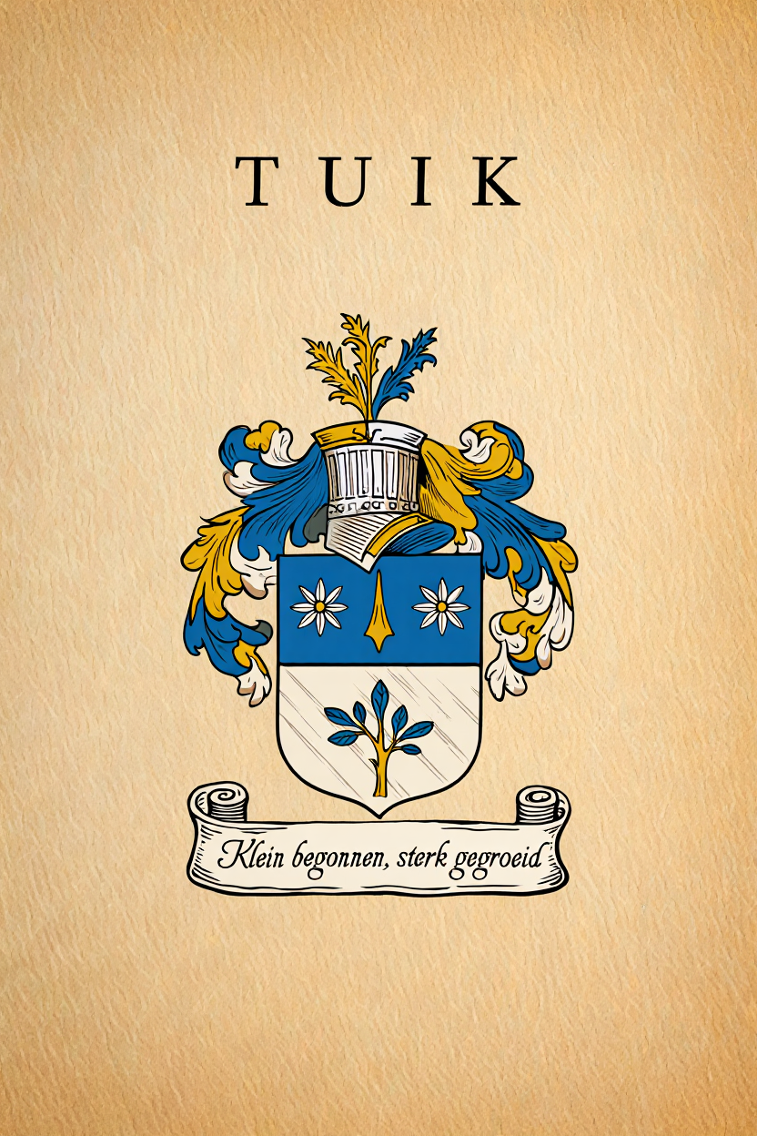 Familiewapen van de achternaam TUIK