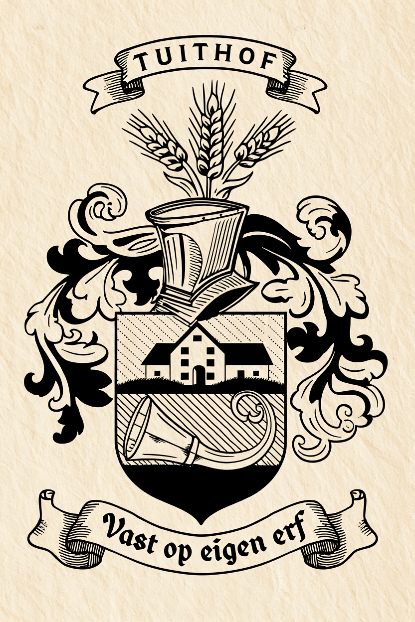 Familiewapen van de achternaam TUITHOF (vergrendeld)
